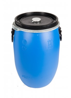 60L Recon Blue HDPE Open Top Drums