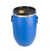 60L Recon Blue HDPE Open Top Drums