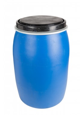 120L Recon Blue HDPE Open Top Drums
