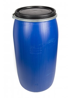 150L Recon Blue HDPE Open Top Drums