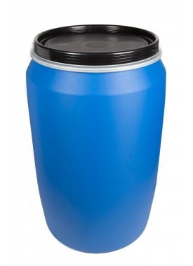 220L Blue HDPE Open Top Drums